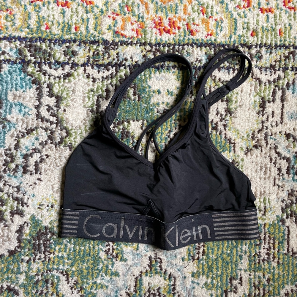 Calvin Klein bra top small crossed back details